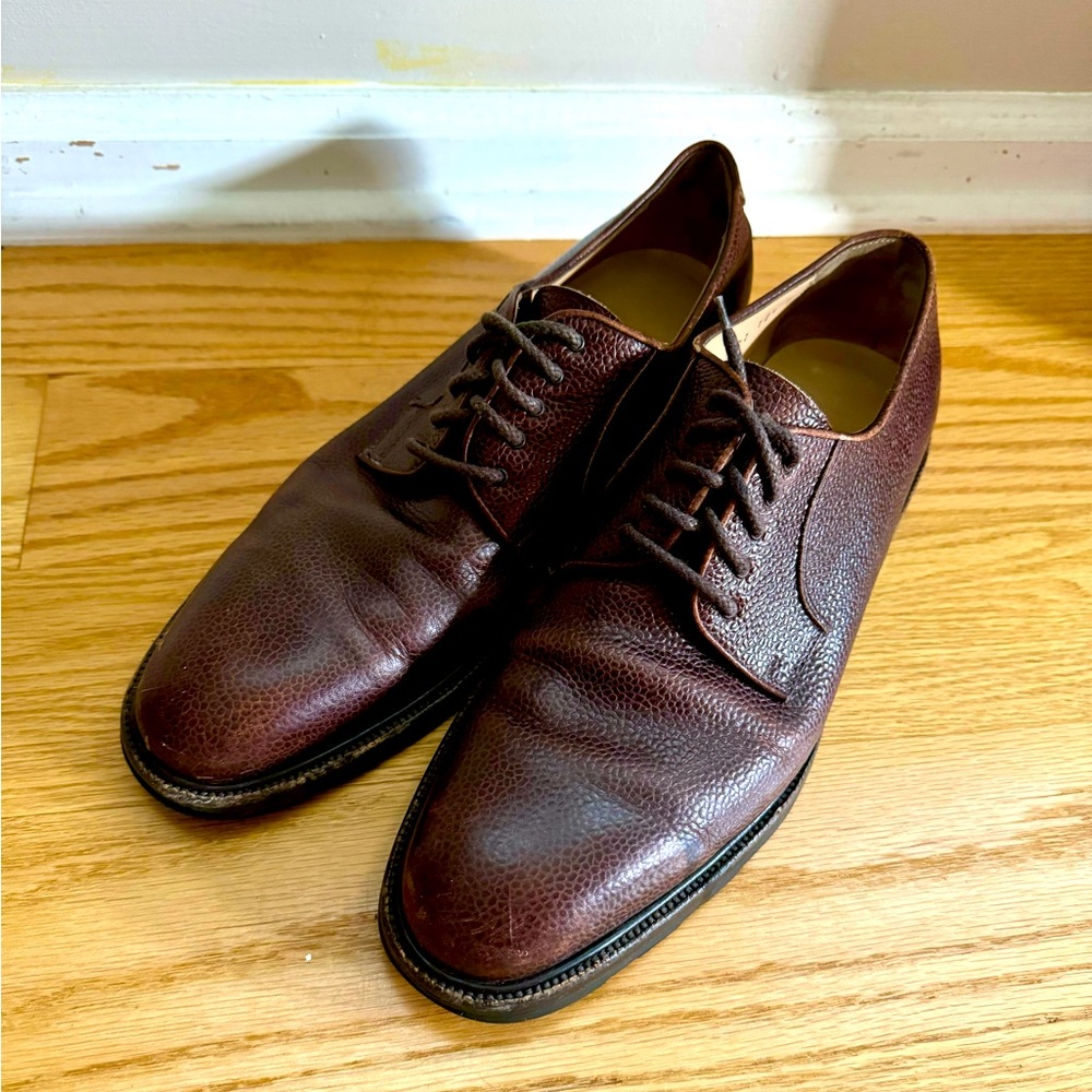 Salvatore Ferragamo leather derby shoes